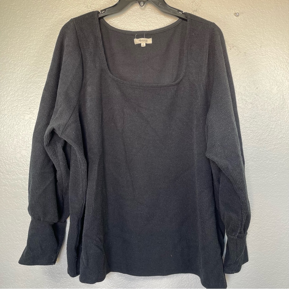Madewell square neck pullover sweater SZ 3X